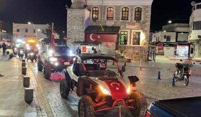 Bodrum Offroad Kulübü, Pençe Kilit Harekatı’nda şehit olan askerler için konvoy düzenledi