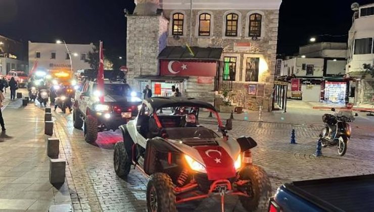Bodrum Offroad Kulübü, Pençe Kilit Harekatı’nda şehit olan askerler için konvoy düzenledi