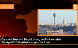 Dışişleri Sözcüsü Keçeli: İsveç ve F-16 konuları Türkiye-ABD ilişkileri için yeni bir fırsat