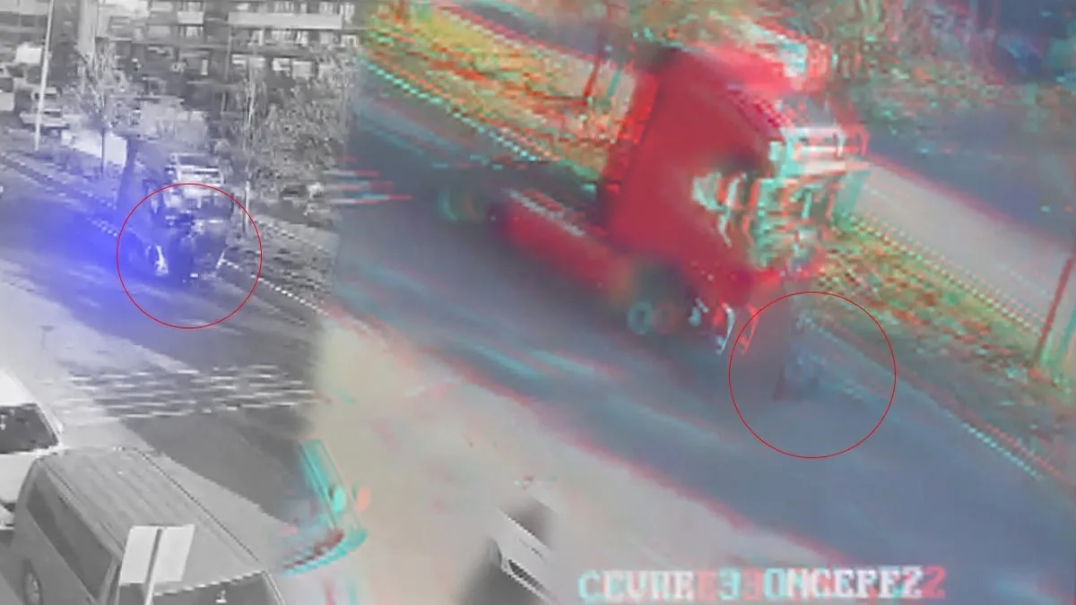 Pendik’te feci kaza: Kullandığı skuterle TIR’ın altında 150 metre sürüklendi!