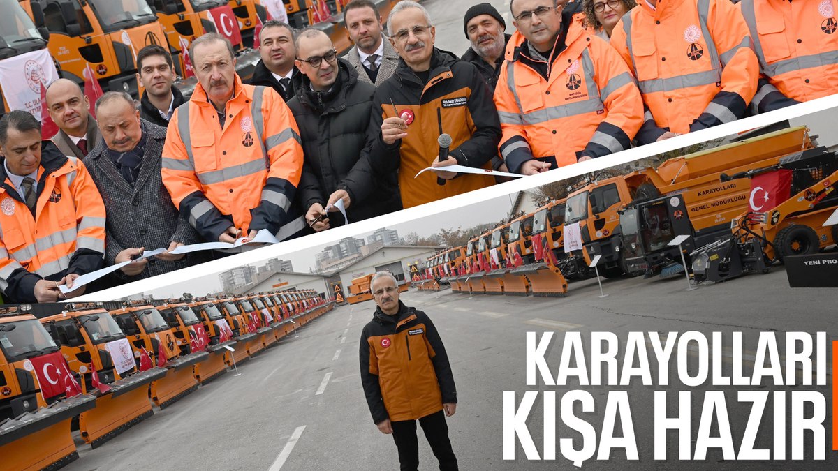 Abdulkadir Uraloğlu: Kış sezonu için 628 makine ve ekipmanı karayollarımıza kazandırdık