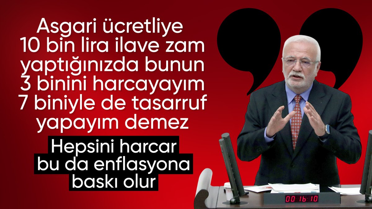 AK Partili Mustafa Elitaş’tan asgari ücret yorumu